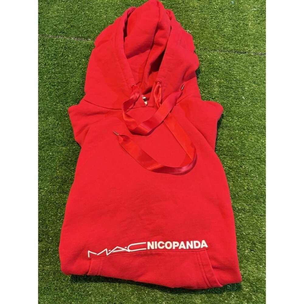 Nicopanda hoodie womens large red MAC sweatshirt culture streetwear 2